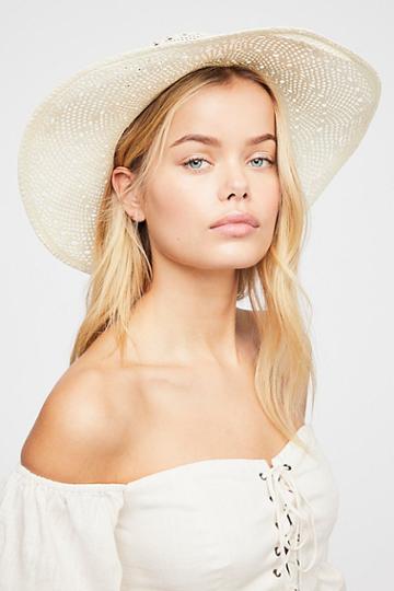 Lady Malibu Straw Boater By G.viteri At Free People